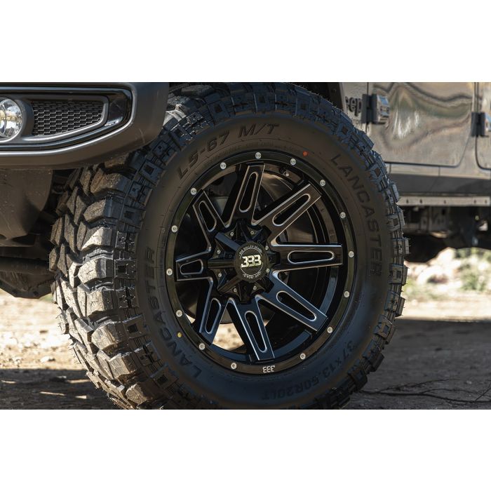 BBB H137 LB4 18x10 Gloss Black Milled 8x170 -25mm 125.1mm