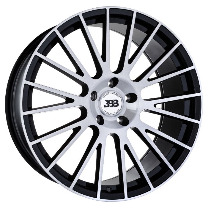 BBB H177 Z04 18x8 Gloss Black with Brushed Face 5x120 +35mm 72.6mm