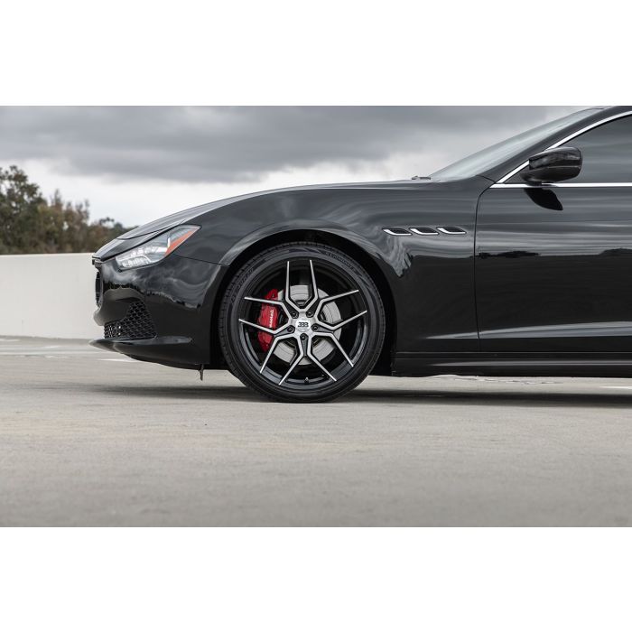 BBB H141 Z05 18x8 Gloss Black with Brushed Face 5x114.3 +35mm 72.6mm