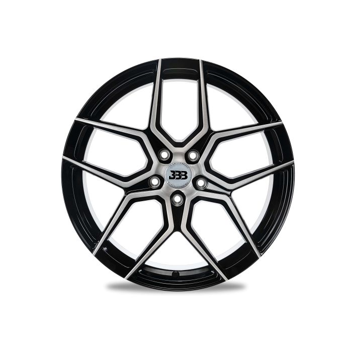 BBB H141 Z05 17x8 Gloss Black with Brushed Face 5x120 +35mm 72.6mm