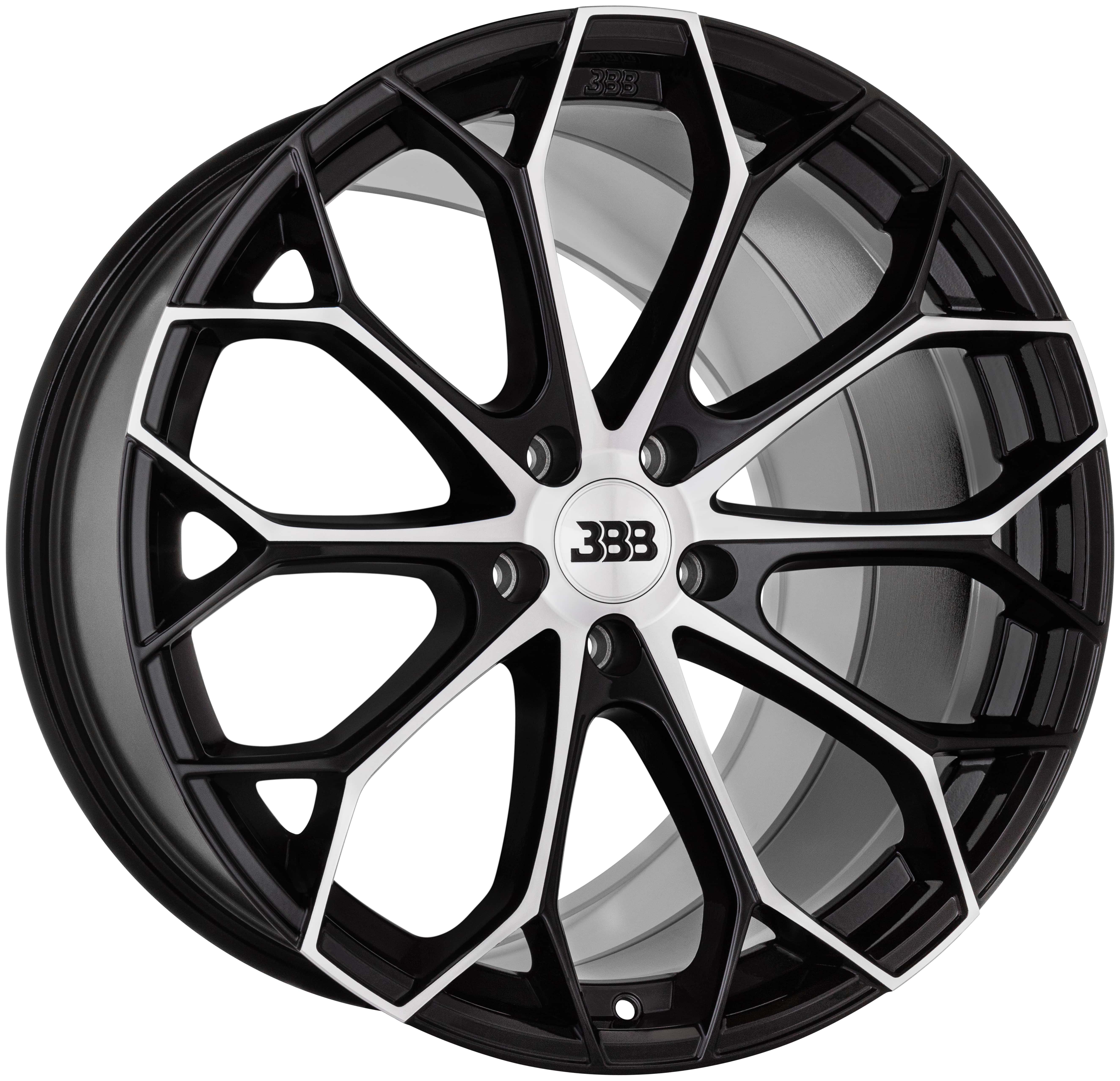 BBB H153 Z09 20x9 Gloss Black with Machined Face 5x114.3 +35mm 72.6mm