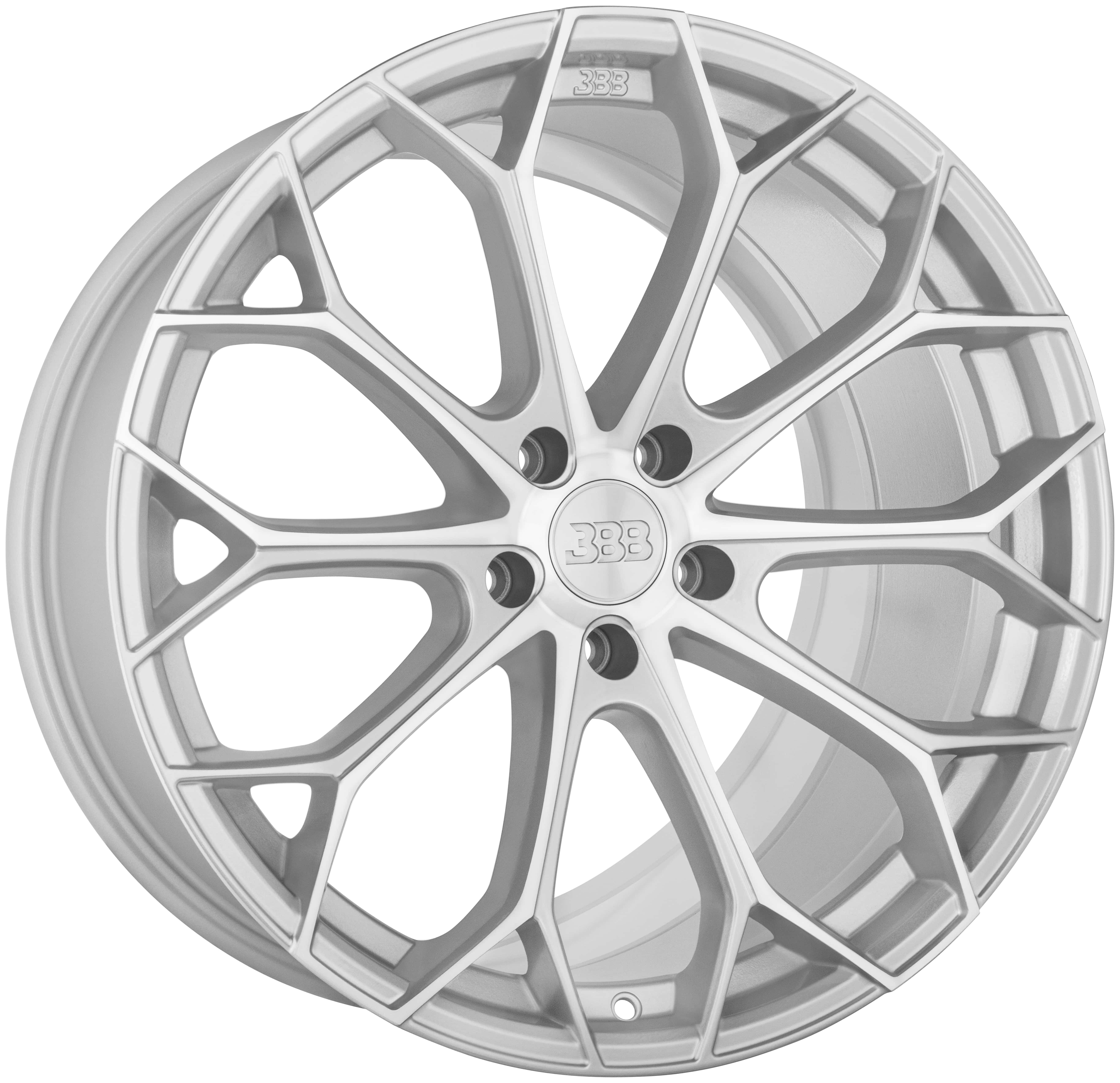 BBB H155 Z09 20x9 Silver with Machined Face 5x114.3 +35mm 72.6mm