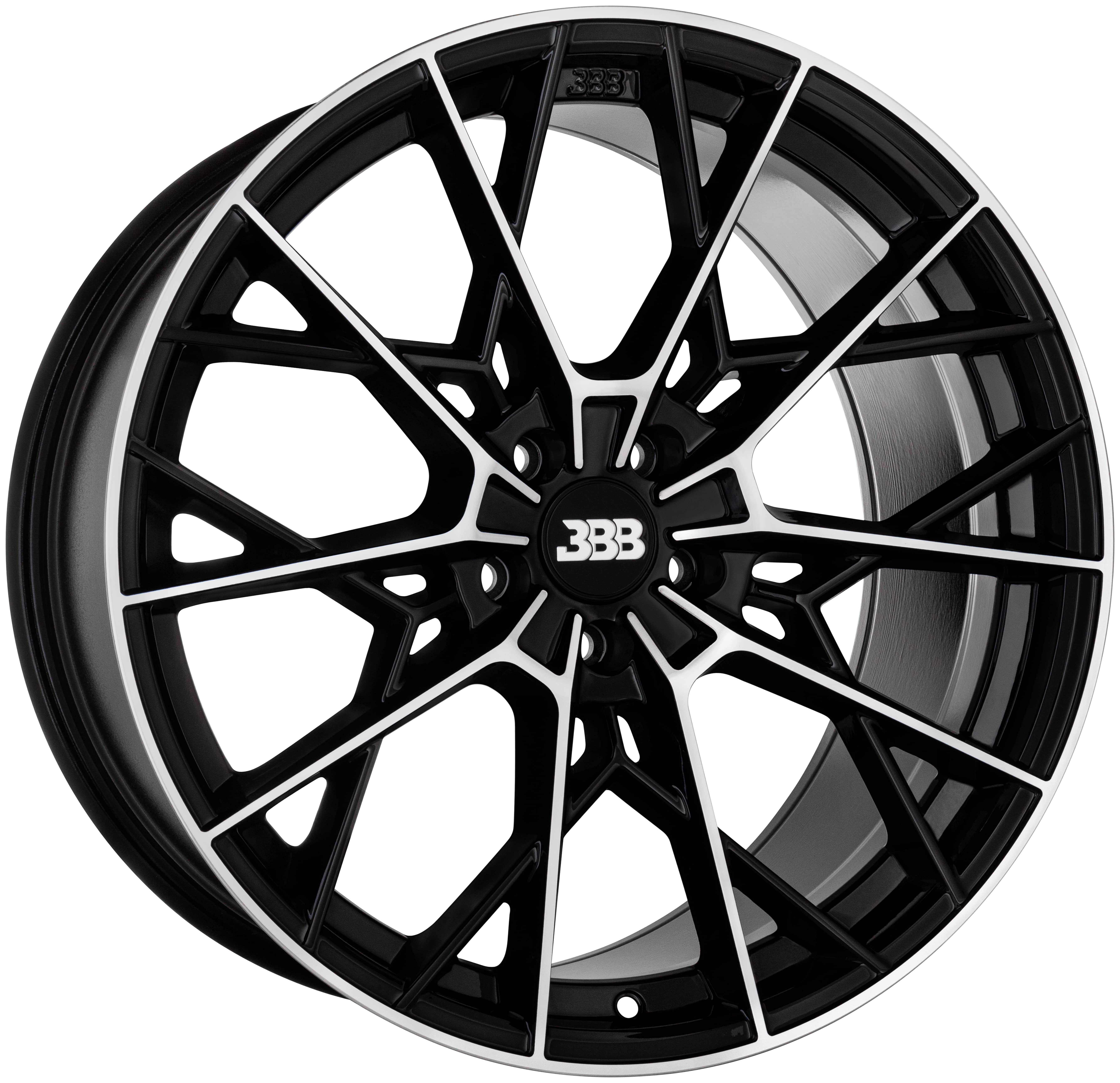 BBB H157 Z10 20x9 Gloss Black with Machined Face 5x114.3 +35mm 72.6mm