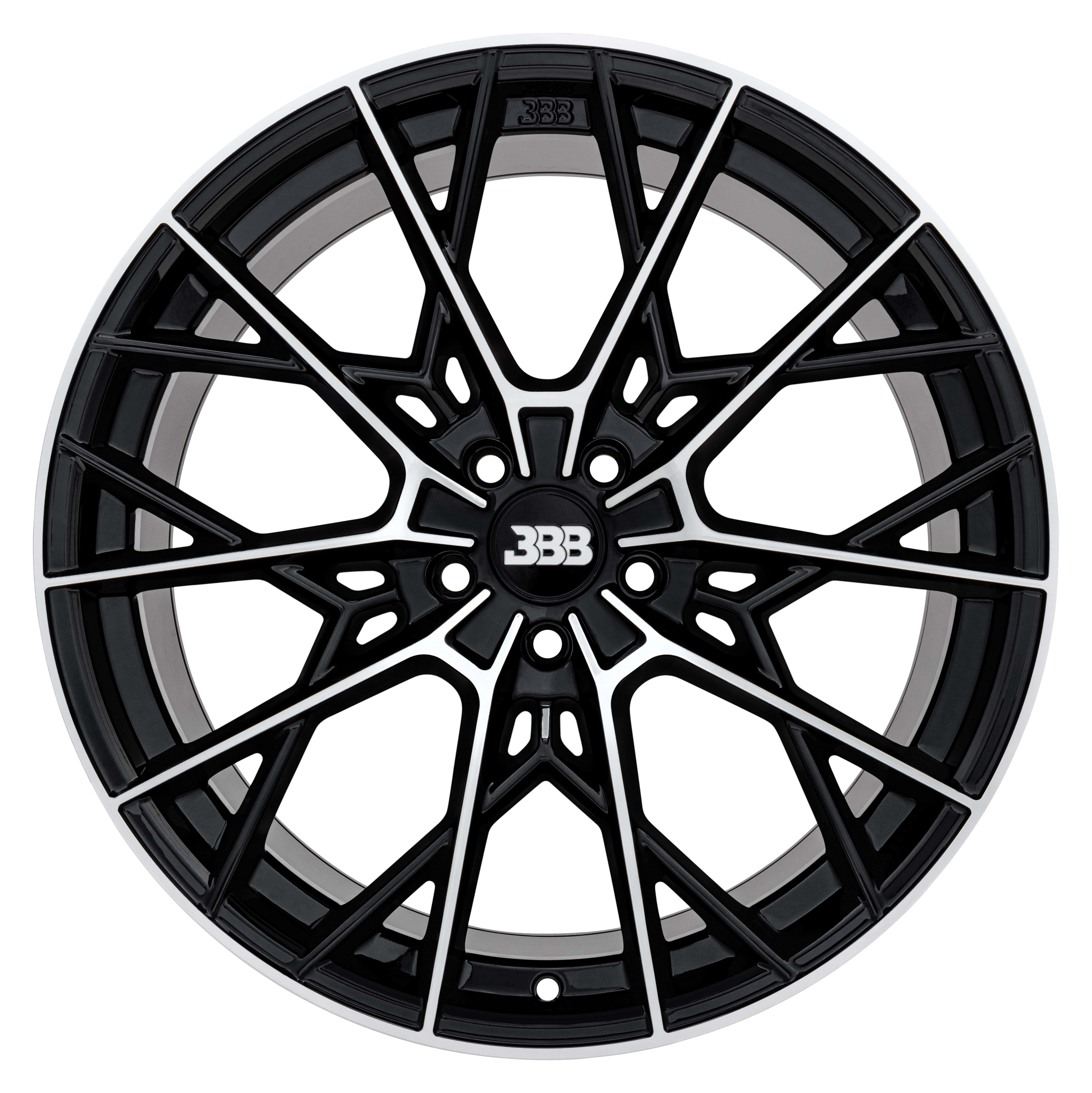 BBB H157 Z10 20x9 Gloss Black with Machined Face 5x114.3 +35mm 72.6mm