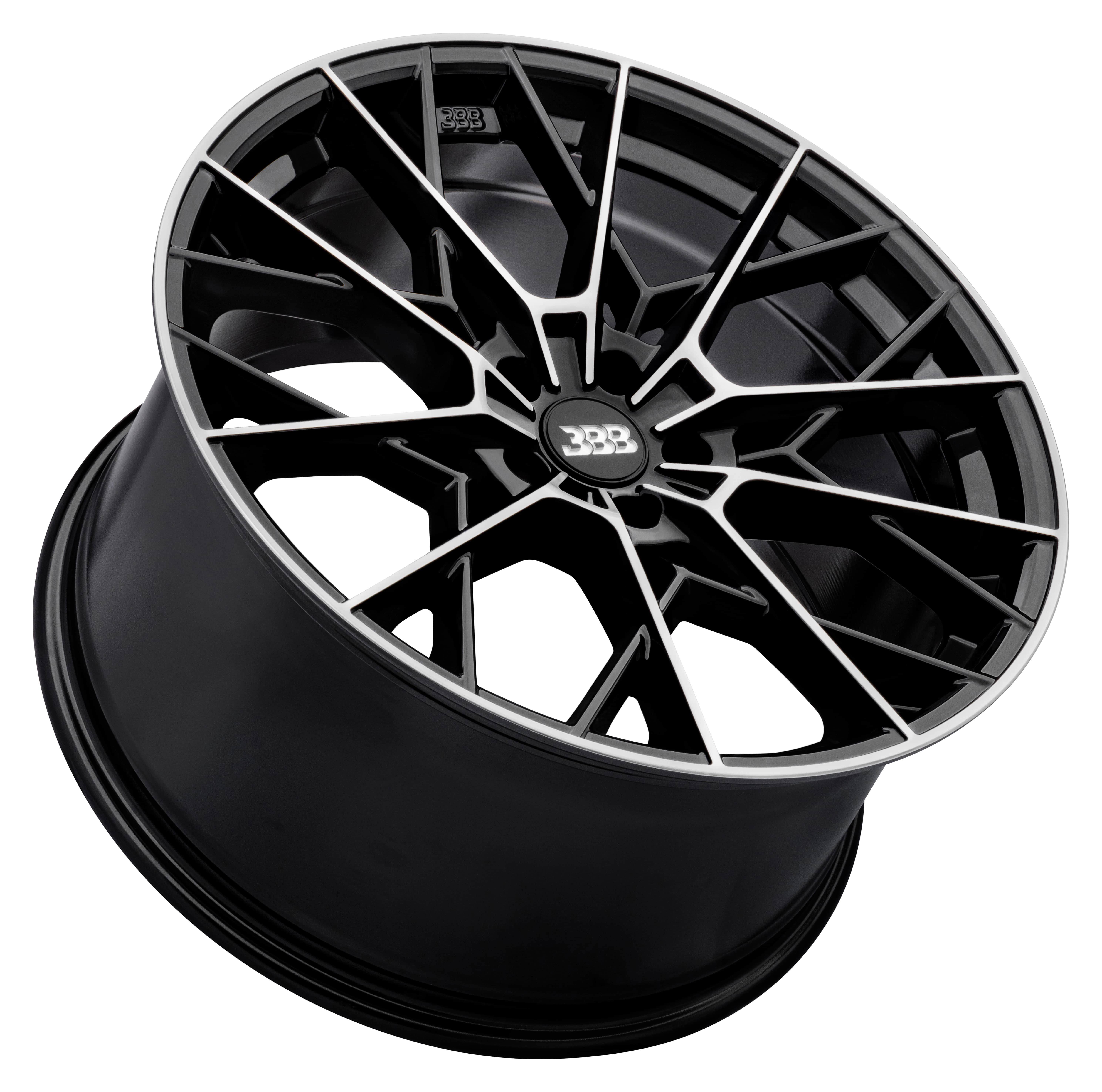 BBB H157 Z10 20x9 Gloss Black with Machined Face 5x114.3 +35mm 72.6mm