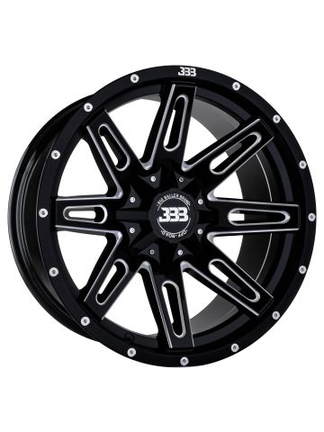 BBB H137 LB4 18x9 Gloss Black Milled -12mm 125.1mm