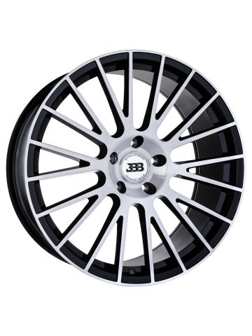 BBB H177 Z04 18x8 Gloss Black with Brushed Face +42mm 72.6mm