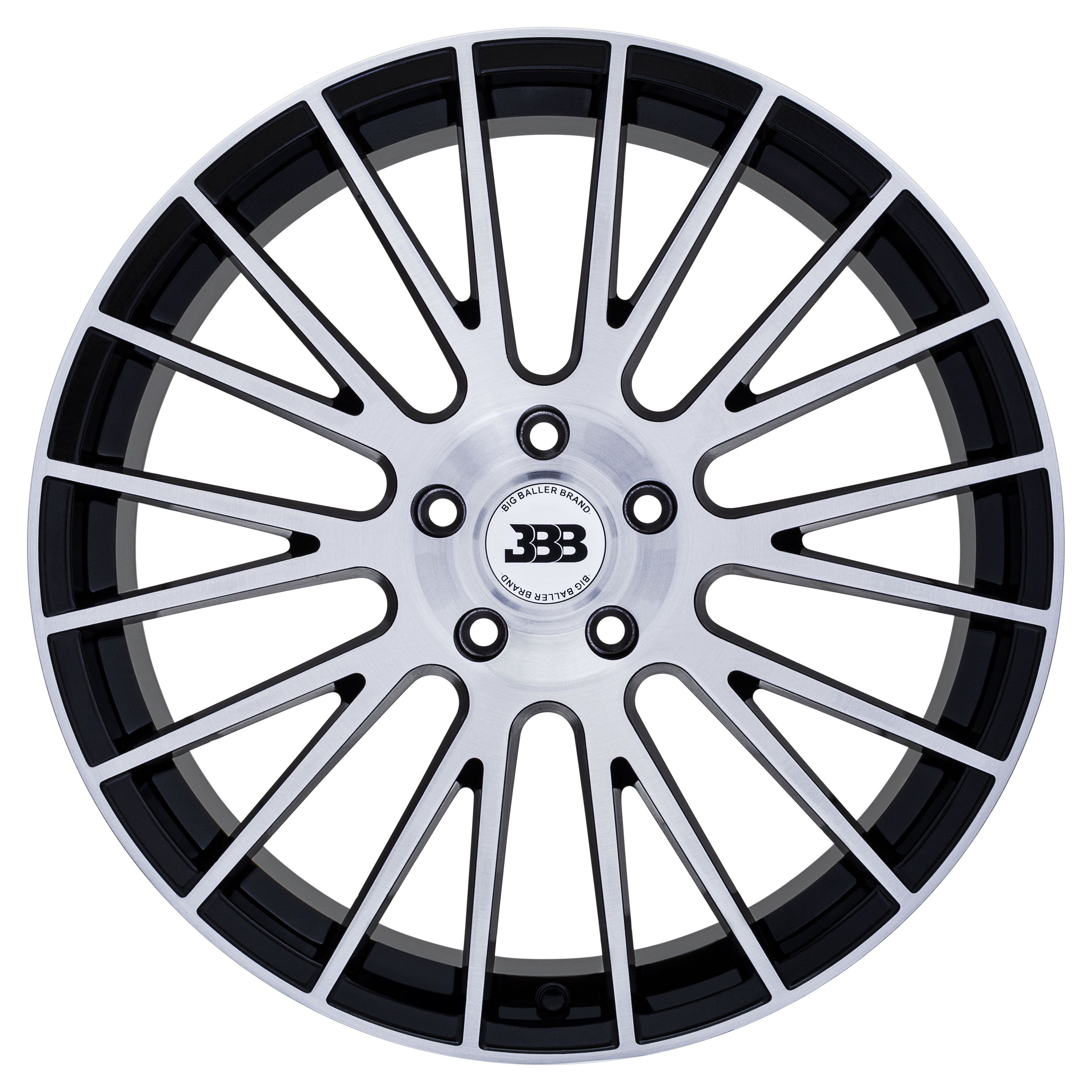 BBB H177 Z04 18x8 Gloss Black with Brushed Face +35mm 72.6mm