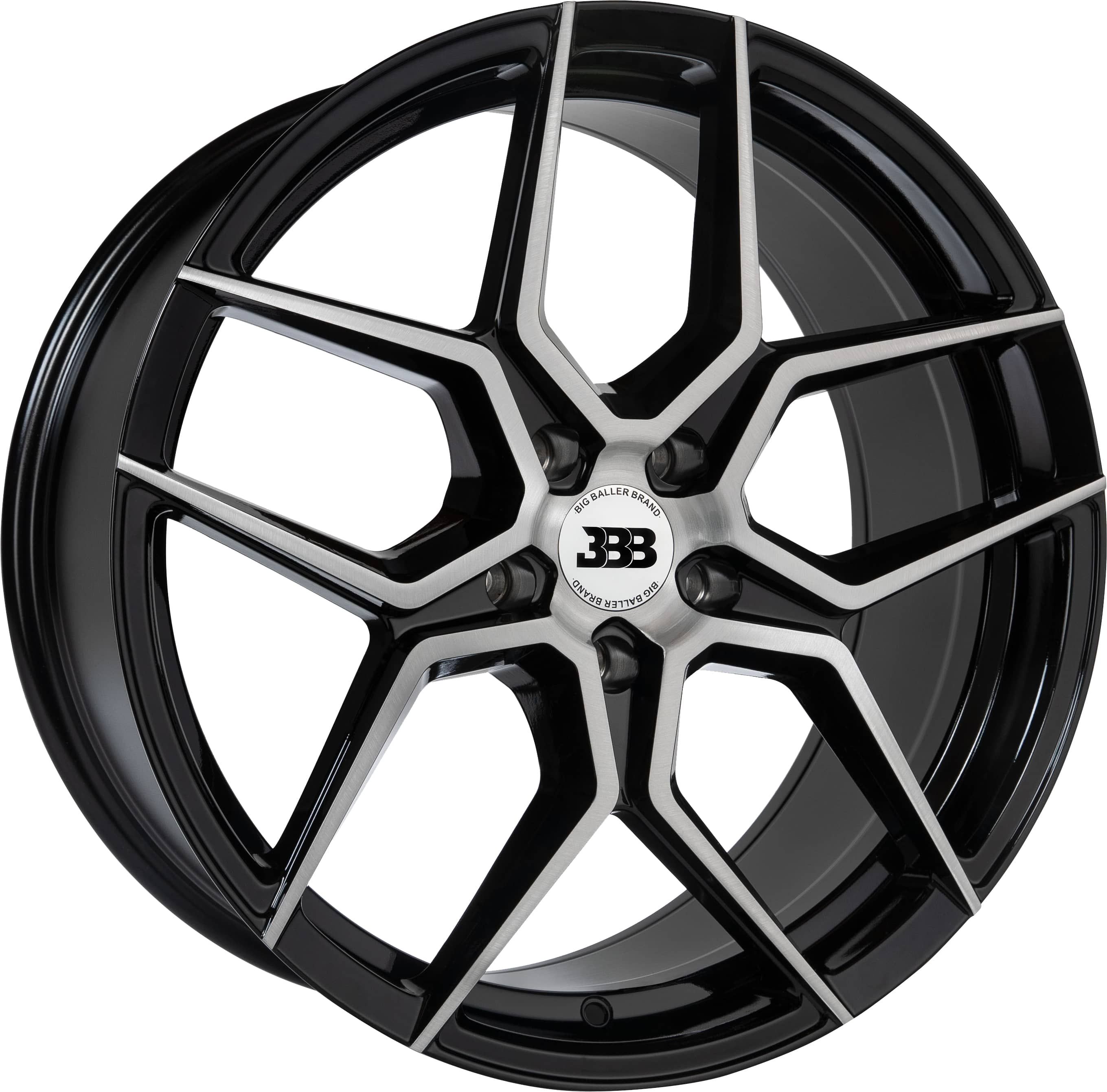 BBB H141 Z05 17x8 Gloss Black with Brushed Face +42mm 72.6mm