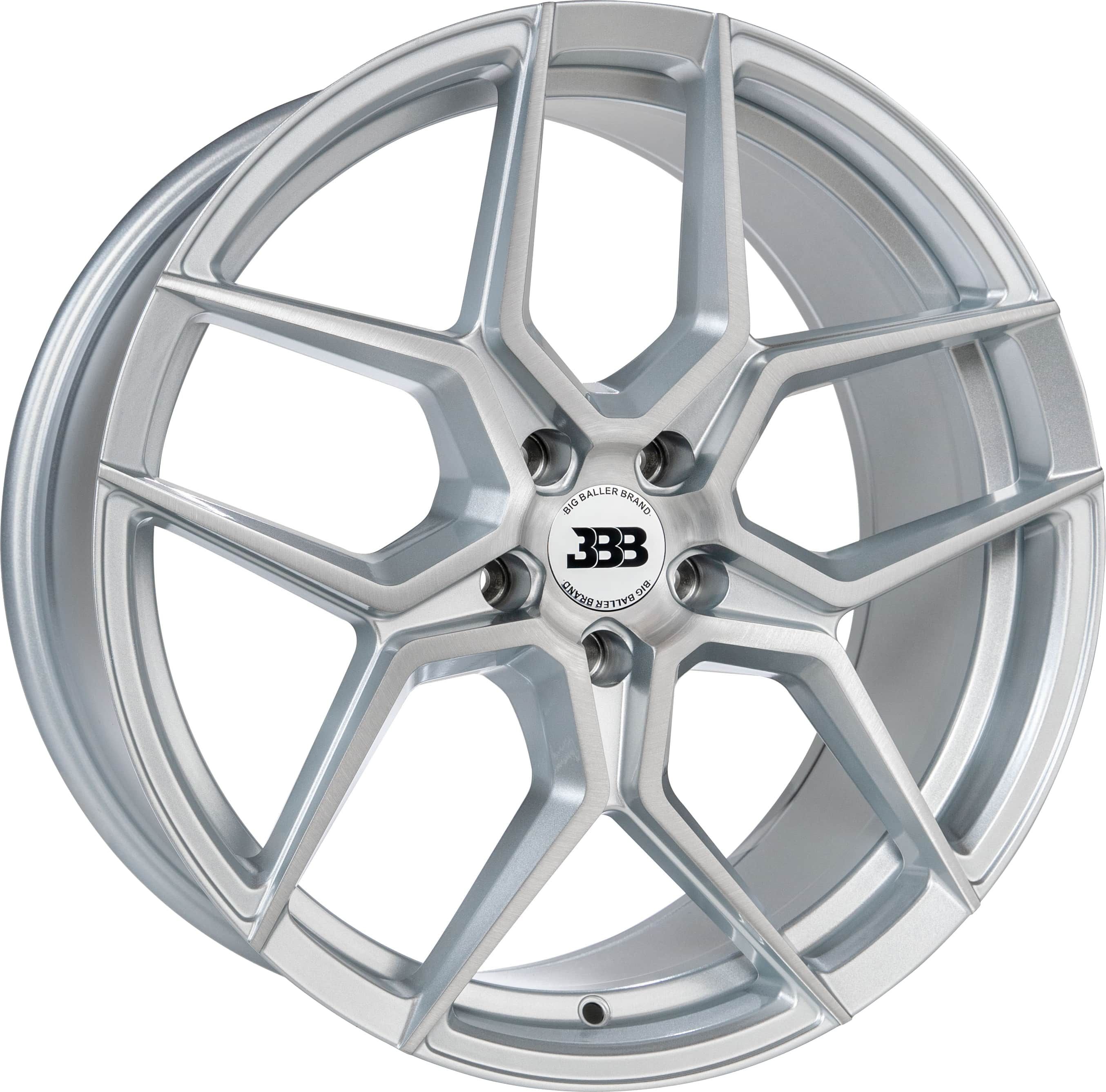 BBB H158 Z05 17x8 Silver with Brushed Face 5x114.3 +35mm 72.6mm